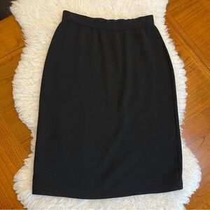 St. John Basics Santana Knit Skirt Black Size 6
